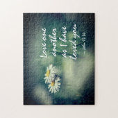 ヨハネ13:34わたしは、あなたがたに愛したように、互いに愛し合いなさい ジグソーパズル (縦)