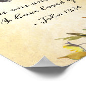 ヨハネ13:34わたしは、あなたがたに愛したように、互いに愛し合いなさい ポスター (角)