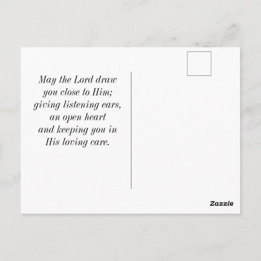 ヨハネ13:34わたしは、あなたがたに愛したように、互いに愛し合いなさい ポストカード (裏面)