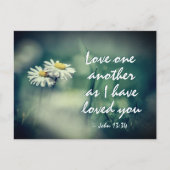ヨハネ13:34わたしは、あなたがたに愛したように、互いに愛し合いなさい ポストカード (正面)