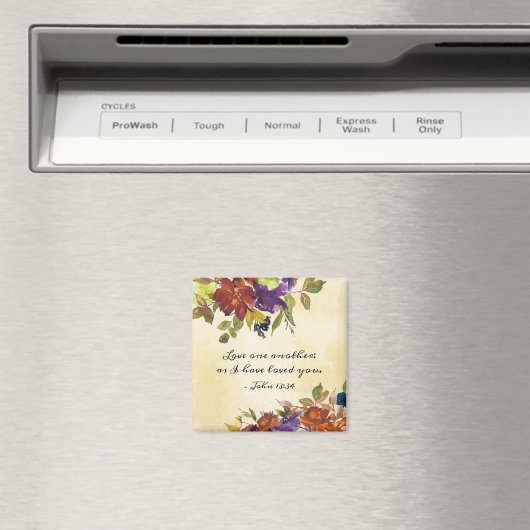 ヨハネ13:34わたしは、あなたがたに愛したように、互いに愛し合いなさい マグネット (インサイチュ (食洗機))