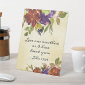 ヨハネ13:34わたしは、あなたがたに愛したように、互いに愛し合いなさい 台座サイン (インサイチュ)