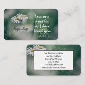 ヨハネ13:34わたしは、あなたがたに愛したように、互いに愛し合いなさい 名刺 (正面/裏面)