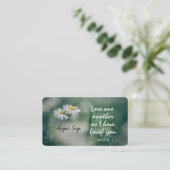 ヨハネ13:34わたしは、あなたがたに愛したように、互いに愛し合いなさい 名刺 (スタンド正面)