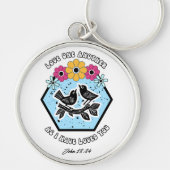 ヨハネ13:34 キーホルダー (正面)