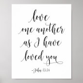 ヨハネ13:34 ポスター (正面)
