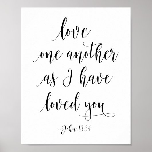 ヨハネ13:34 ポスター (正面)