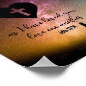 ヨハネ13:34 ポスター (角)