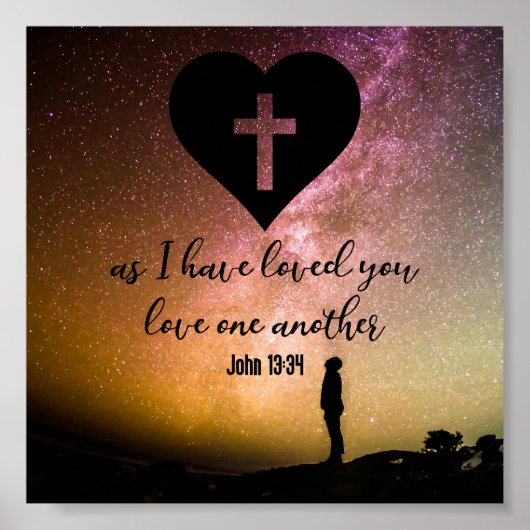 ヨハネ13:34 ポスター (正面)