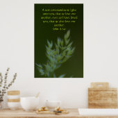 ヨハネ13:34 ポスター (キッチン)