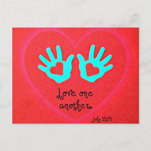 ヨハネ13:34 ポストカード (正面)