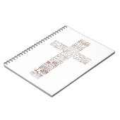 ヨハネ14の聖書の聖句Copper letters Notebook ノートブック (左側)