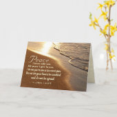 ヨハネ14時27分,イエスは「あなたと離れの平和」と言った。 カード (黄色い花)