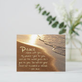 ヨハネ14時27分,イエスは「あなたと離れの平和」と言った。 ポストカード (スタンド正面)