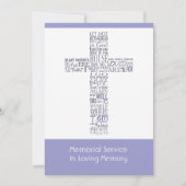 ヨハネ14追悼祭からの聖句6 招待状 (正面)