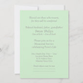 ヨハネ14追悼祭10の聖句 招待状 (裏面)