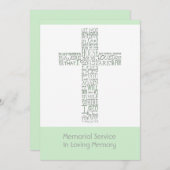 ヨハネ14追悼祭10の聖句 招待状 (正面/裏面)