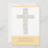 ヨハネ14追悼祭11の聖句 招待状 (正面)