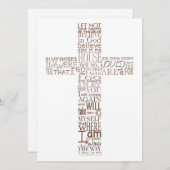 ヨハネ14銅法祭聖句 招待状 (正面/裏面)