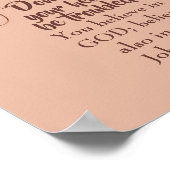 ヨハネ14:1あなたのハートを悩ませるな ポスター (角)