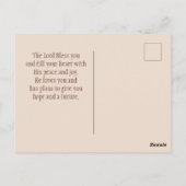 ヨハネ14:1あなたのハートを悩ませるな ポストカード (裏面)