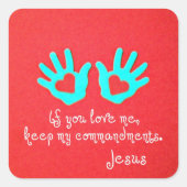 ヨハネ14:15 スクエアシール (正面)