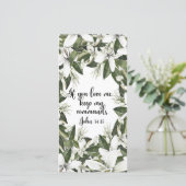 ヨハネ14:15, Water color Bible verse bookmark (スタンド正面)