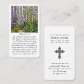 ヨハネ14:1-3葬儀のお見舞いカード 名刺 (正面/裏面)