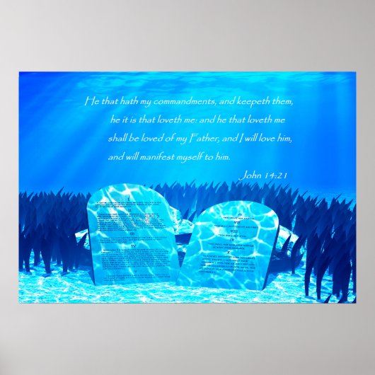 ヨハネ14:21 ポスター (正面)