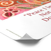 ヨハネ14:27の詩で平和は私の贈り物のポスター ポスター (角)