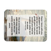 ヨハネ14:27わたしはあなた離れと共に平和を誓う。わたしの平和は与えわたし マグネット (横)