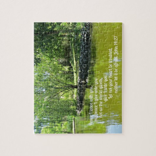 ヨハネ14:27わたしはあなた離れと共に平和を… ジグソーパズル (縦)