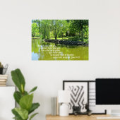 ヨハネ14:27わたしはあなた離れと共に平和を… ポスター (ホームオフィス)