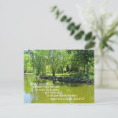 ヨハネ14:27わたしはあなた離れと共に平和を… ポストカード (スタンド正面)