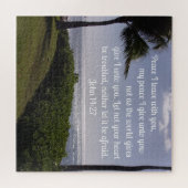 ヨハネ14:27わたしはあなた離れと平和を ジグソーパズル (横)