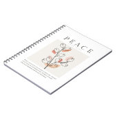 ヨハネ14:27わたしはあなた離れと平和を ノートブック (左側)