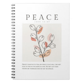 ヨハネ14:27わたしはあなた離れと平和を ノートブック