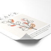 ヨハネ14:27わたしはあなた離れと平和を ポスター (角)