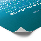 ヨハネ14:27わたしはあなた離れと平和を ポスター (角)