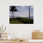 ヨハネ14:27わたしはあなた離れと平和を ポスター (キッチン)