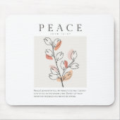 ヨハネ14:27わたしはあなた離れと平和を マウスパッド (正面)