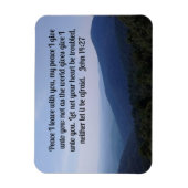 ヨハネ14:27わたしはあなた離れと平和を マグネット (縦)