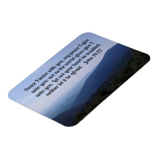 ヨハネ14:27わたしはあなた離れと平和を マグネット (左側)