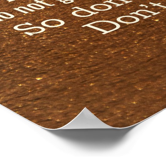 ヨハネ14:27イエスは言われた、「わたしはあなた離れと平和あれ」。 ポスター (角)