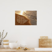 ヨハネ14:27イエスは言われた、「わたしはあなた離れと平和あれ」。 ポスター (キッチン)