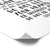 ヨハネ14:27離れよ,わたしはあなた方と共に平和を祈る ポスター (角)