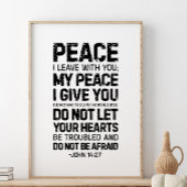 ヨハネ14:27離れよ，わたしはあなた方と共に平和を祈る ポスター