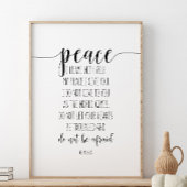 ヨハネ14:27離れよ，わたしはあなた方と共に平和を祈る ポスター