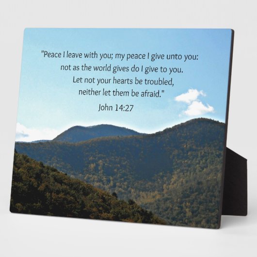ヨハネ14:27 フォトプラーク (側面)