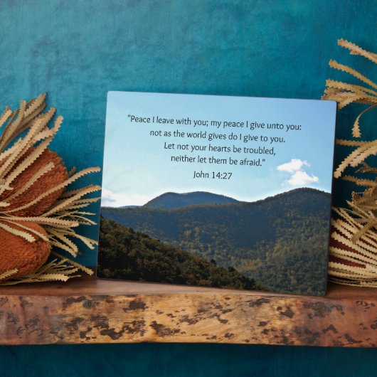 ヨハネ14:27 フォトプラーク (側面)